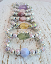 Load image into Gallery viewer, Rainbow Lava Stone Bracelet in 4 different designs