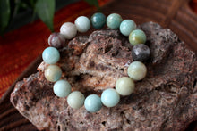 Load image into Gallery viewer, Amazonite bracelet. High quality 12mm faceted beads.Unisex bracelet.