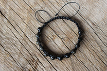 Load image into Gallery viewer, Golden Sheen Obsidian, Shambhalla knitted bracelet