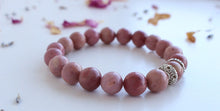 Load image into Gallery viewer, Rhodonite Bracelet , Healing Energy, Love Attracting, Heart Opener, Yoga Jewelry