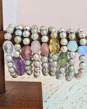 Load image into Gallery viewer, Rainbow Lava Stone Bracelet in 4 different designs