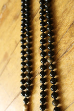Load image into Gallery viewer, 108 Mala Black Golden Obsidian Mala, Royal Obsidian Yoga Necklace, Meditation Prayers Beads, Handmade Cotton Tassel. Vegan Unisex Mala.