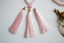 Load image into Gallery viewer, 108 Rose Quartz Mala, Yoga Necklace, Bohemian Style