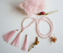 Load image into Gallery viewer, 108 Rose Quartz Mala, Yoga Necklace, Bohemian Style