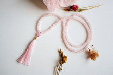 Load image into Gallery viewer, 108 Rose Quartz Mala, Yoga Necklace, Bohemian Style