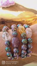 Заредете и пуснете видео във визуализатора на галерия, Rainbow Lava Stone Bracelet in 4 different designs
