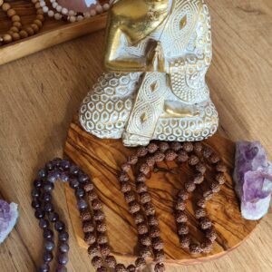Rudraksha Amethyst Yoga Mala