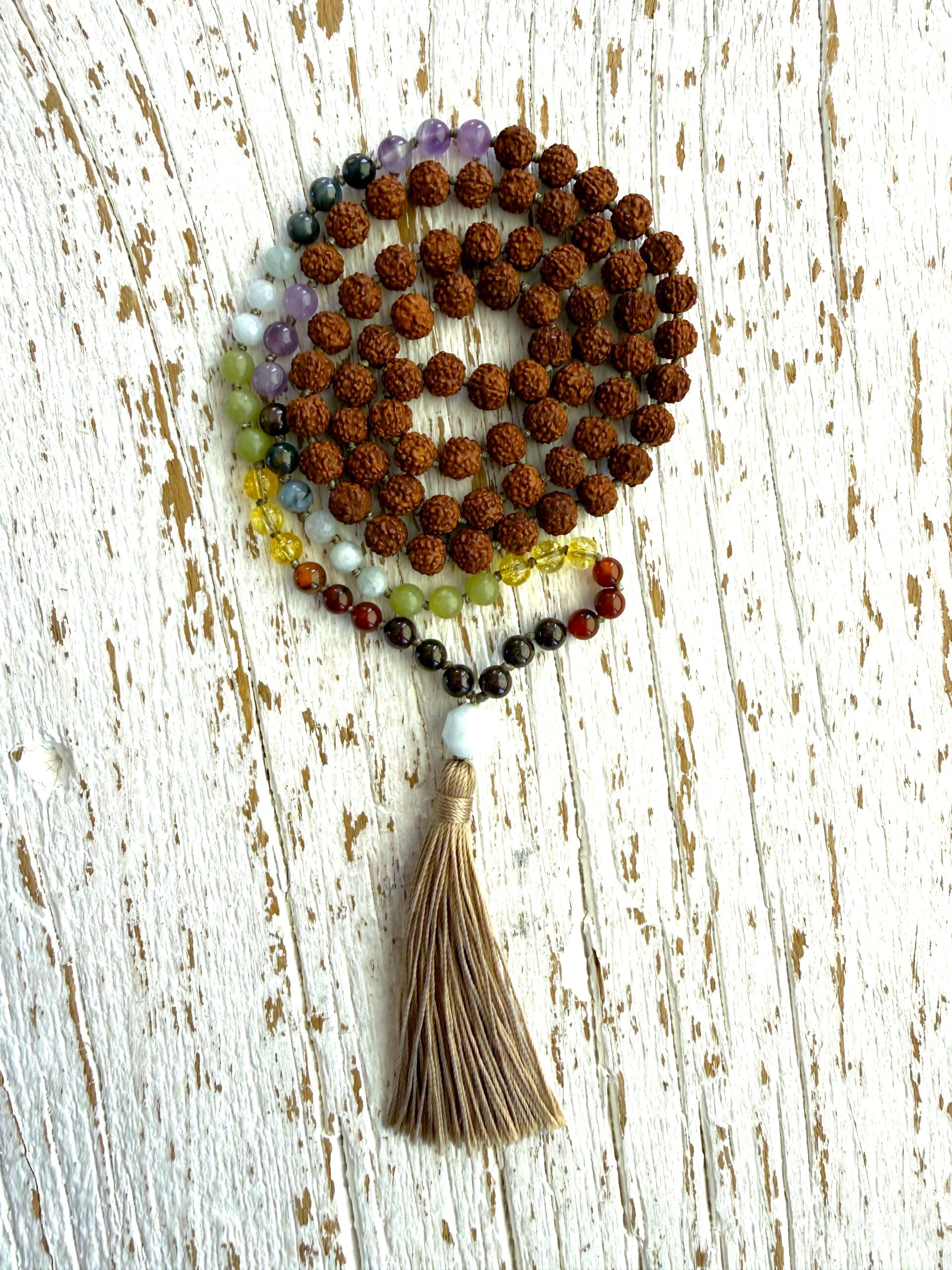 Rudraksha 7 chakras mala